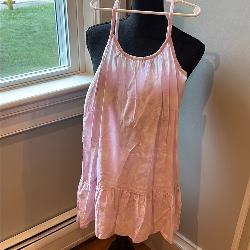 Abercrombie Kids Light Pink and White Tie Dye Dress, size 11/12